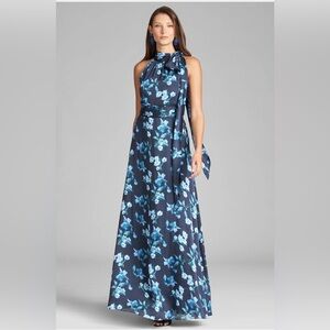 Sachin + Babi Blue Floral Kayla Dress